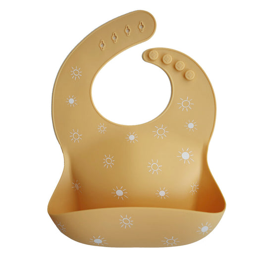 Mushie - Silicone Bib - Sun