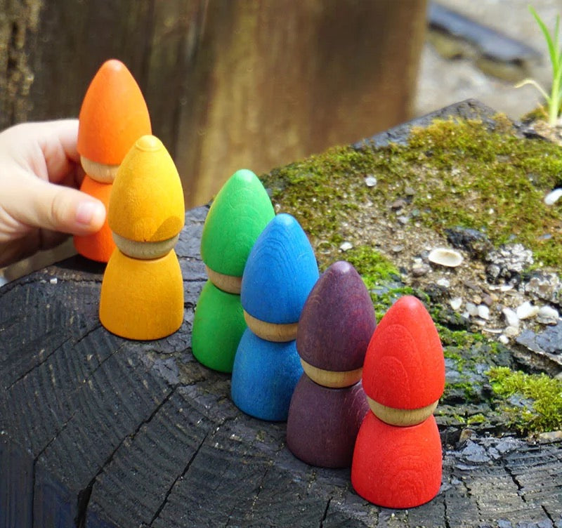 Rainbow Peg Dolls