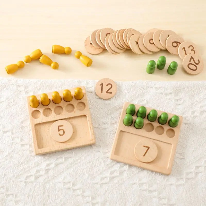 Counting Pegs - Natural